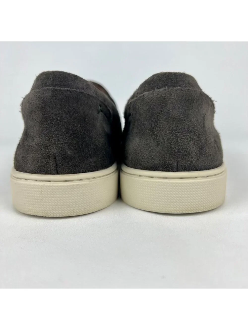 Frye Ivy Grigio Gray Suede Slip On Sneaker 8.5